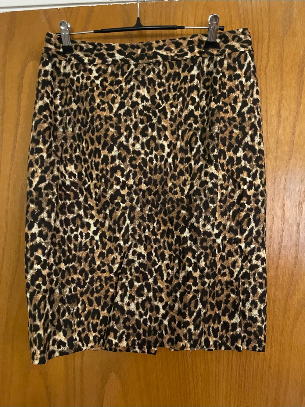 LOFT Leopard Print Pencil Skirt in Brown & Black